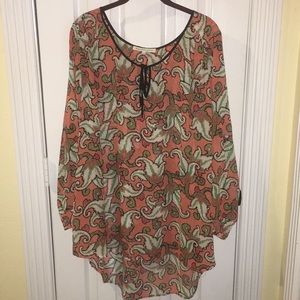 Daniel Rainn Plus Size Paisley Tunic